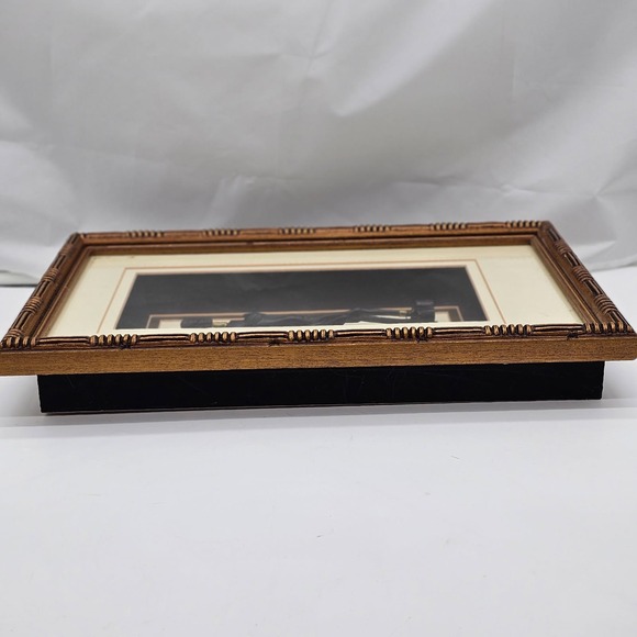 VTG Carved From Ebony Wood Ebony Pair African Art Frame Approx 17X 10.5 inches - Picture 3 of 6